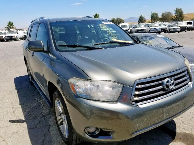 JTEDS43A782049182 - 2008 TOYOTA HIGHLANDER GREEN photo 1