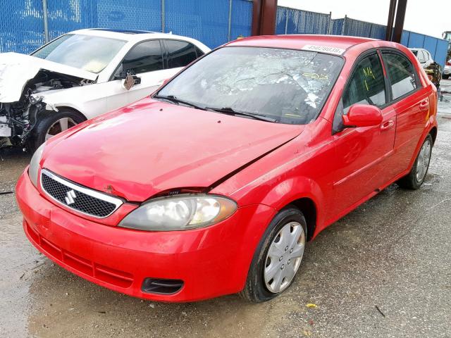 KL5JD66Z78K835455 - 2008 SUZUKI RENO BASE RED photo 2