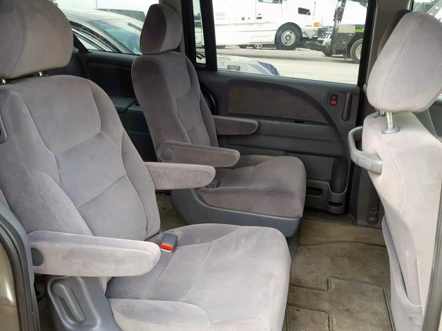 5FNRL38225B125080 - 2005 HONDA ODYSSEY LX SILVER photo 6