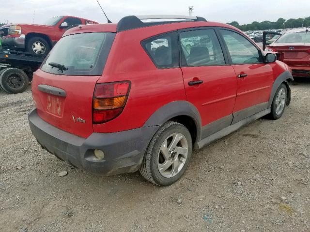 5Y2SL63815Z462655 - 2005 PONTIAC VIBE RED photo 4