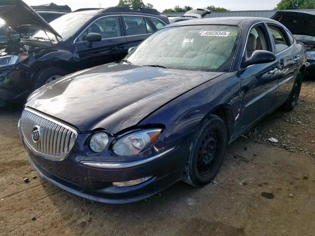 2G4WC582781239125 - 2008 BUICK LACROSSE C GREEN photo 2