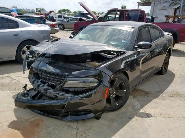 2C3CDXHG3GH214695 - 2016 DODGE CHARGER SX BLACK photo 2