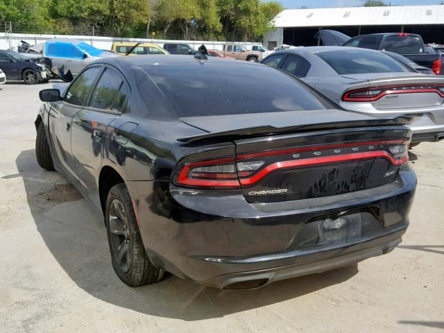 2C3CDXHG3GH214695 - 2016 DODGE CHARGER SX BLACK photo 3