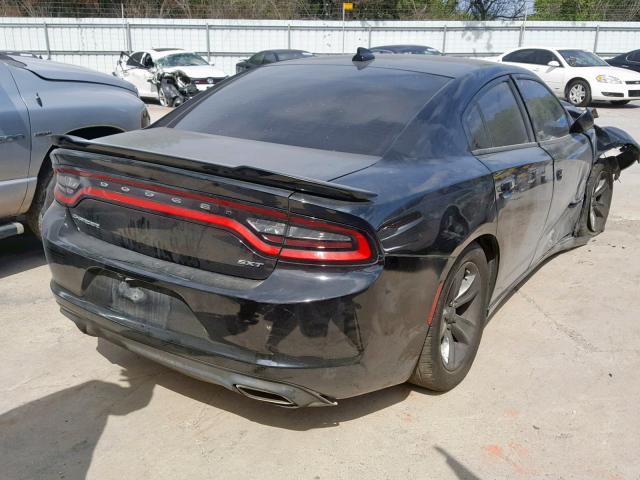 2C3CDXHG3GH214695 - 2016 DODGE CHARGER SX BLACK photo 4