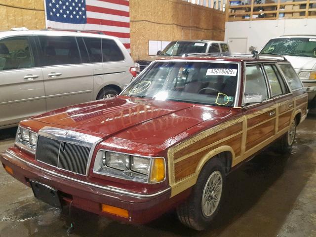 1C3BC59K8HF171707 - 1987 CHRYSLER LEBARON TO MAROON photo 2