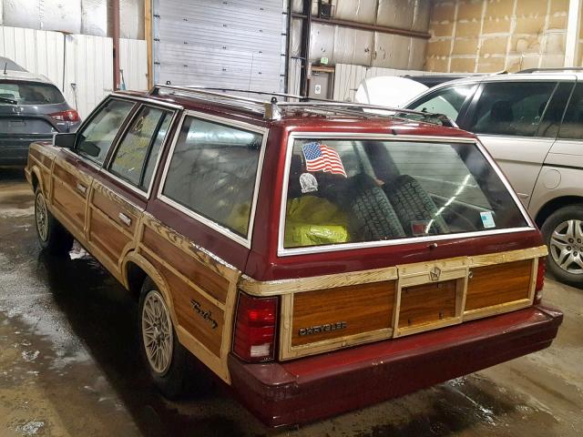 1C3BC59K8HF171707 - 1987 CHRYSLER LEBARON TO MAROON photo 3