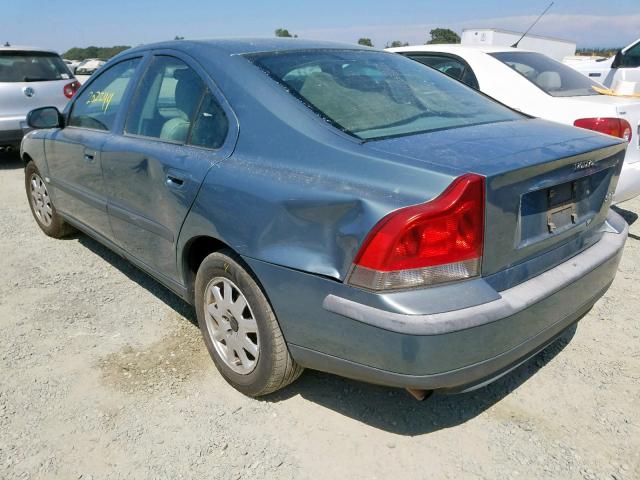 YV1RS61R212040176 - 2001 VOLVO S60 TEAL photo 3