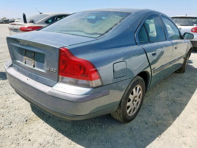 YV1RS61R212040176 - 2001 VOLVO S60 TEAL photo 4