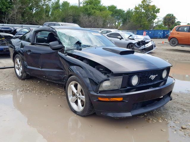 1ZVHT82H275197596 - 2007 FORD MUSTANG GT BLACK photo 1