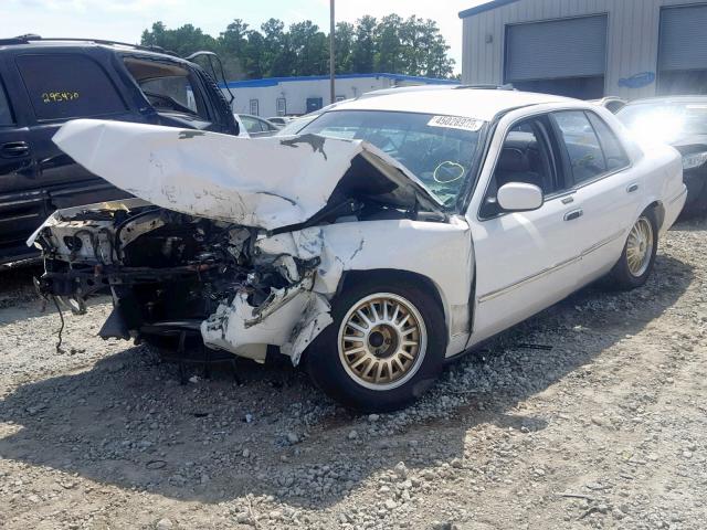 2MEFM75W4WX690476 - 1998 MERCURY GRAND MARQ WHITE photo 2