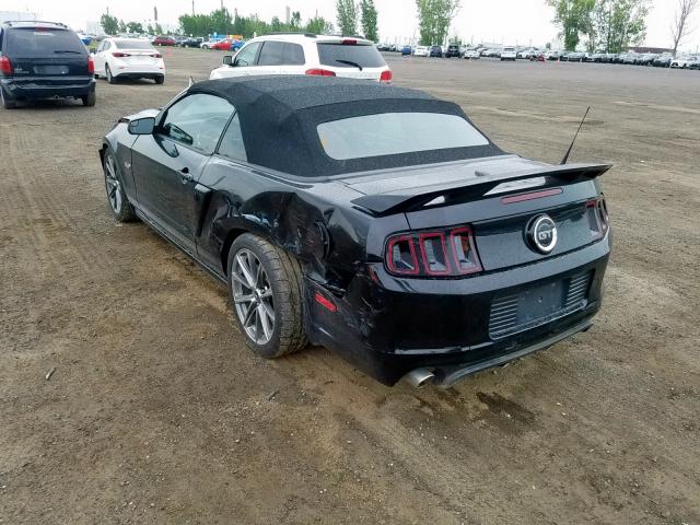 1ZVBP8FF4E5300663 - 2014 FORD MUSTANG GT BLACK photo 3