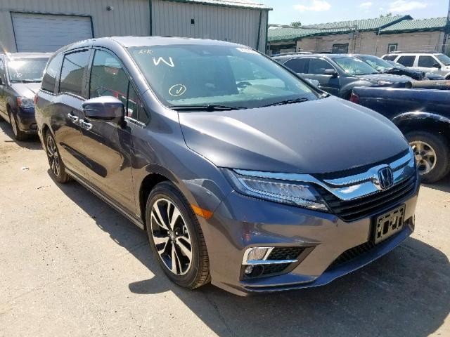 5FNRL6H98KB107502 - 2019 HONDA ODYSSEY EL GRAY photo 1