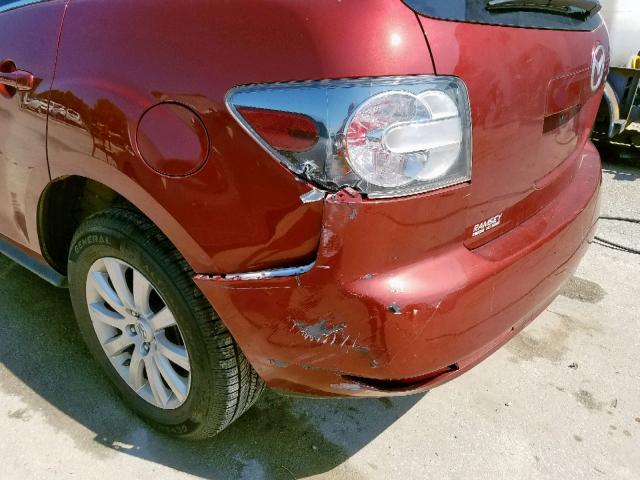 JM3ER2C52B0368057 - 2011 MAZDA CX-7 RED photo 9