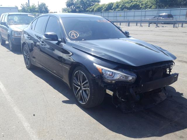 JN1BV7AR6FM399856 - 2015 INFINITI Q50 BASE BLACK photo 1