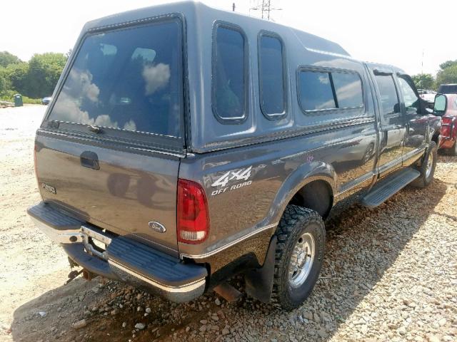 1FTNW21F82EC70781 - 2002 FORD F250 SUPER GRAY photo 4