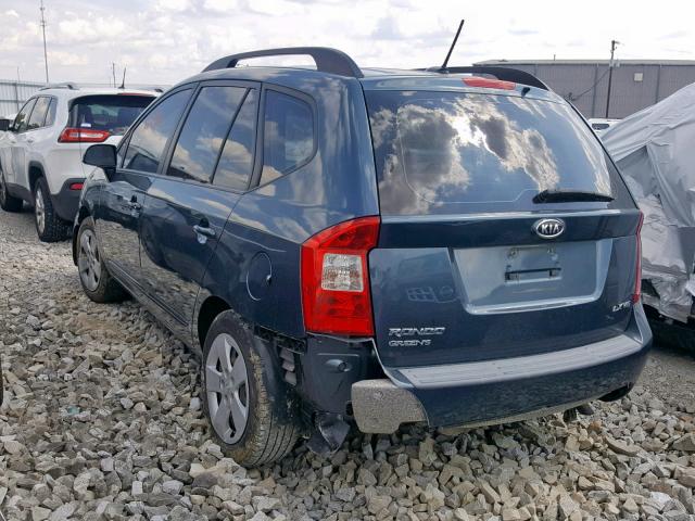 KNAFG526597252008 - 2009 KIA RONDO LX BLUE photo 3