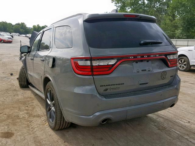 1C4RDJDG6KC691951 - 2019 DODGE DURANGO GT GRAY photo 3