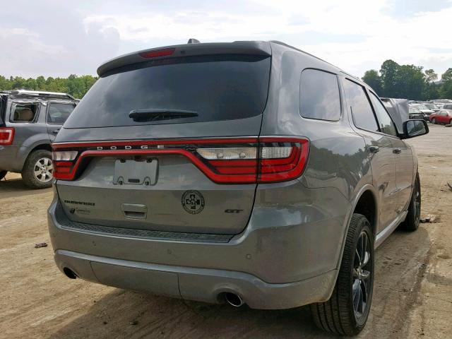 1C4RDJDG6KC691951 - 2019 DODGE DURANGO GT GRAY photo 4