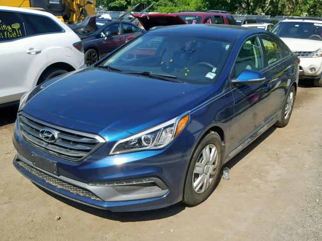 5NPE34AF4FH143360 - 2015 HYUNDAI SONATA SPO BLUE photo 2