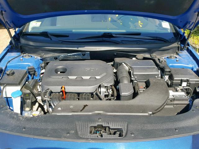 5NPE34AF4FH143360 - 2015 HYUNDAI SONATA SPO BLUE photo 7