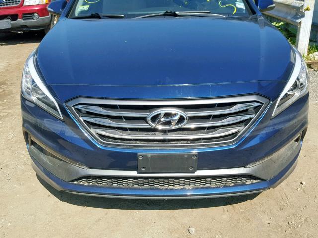 5NPE34AF4FH143360 - 2015 HYUNDAI SONATA SPO BLUE photo 9