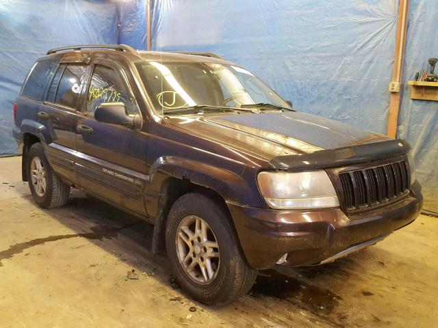 1J8GW48S34C110354 - 2004 JEEP GRAND CHER BURGUNDY photo 1