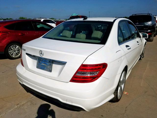 WDDGF4HB3ER315829 - 2014 MERCEDES-BENZ C 250 WHITE photo 4