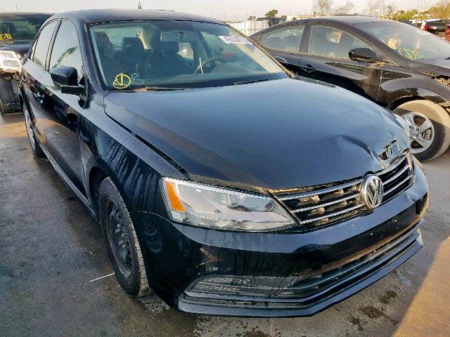 3VW2K7AJ5FM345921 - 2015 VOLKSWAGEN JETTA BASE BLACK photo 1