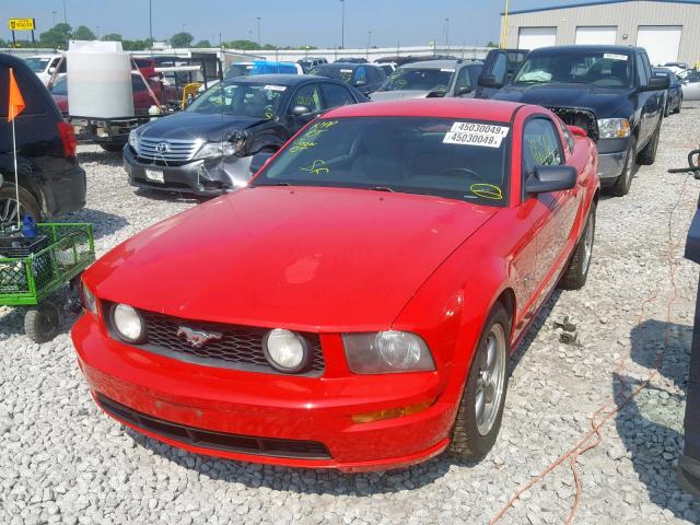 1ZVFT82HX65214974 - 2006 FORD MUSTANG GT RED photo 2