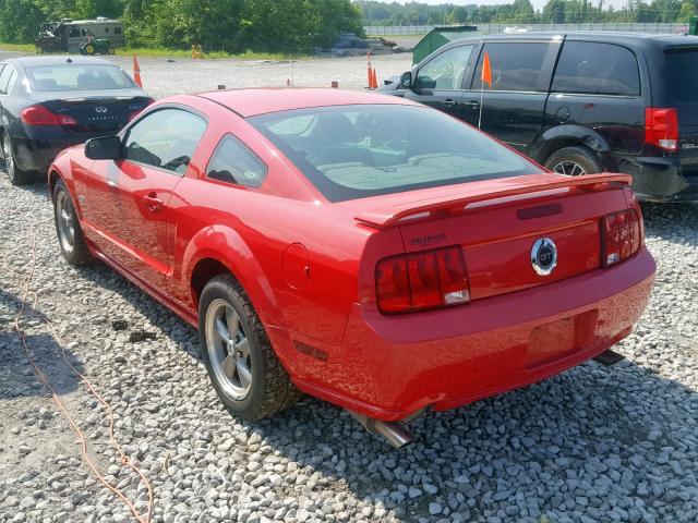 1ZVFT82HX65214974 - 2006 FORD MUSTANG GT RED photo 3