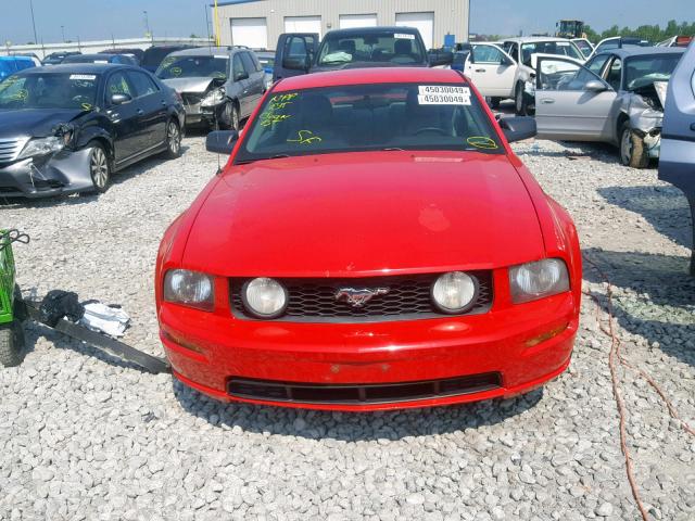1ZVFT82HX65214974 - 2006 FORD MUSTANG GT RED photo 9
