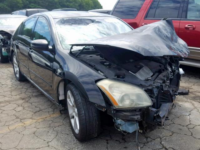 1N4BA41E88C833259 - 2008 NISSAN MAXIMA SE BLACK photo 1