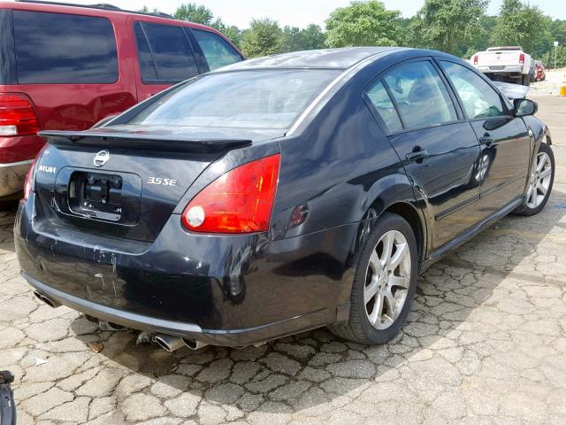 1N4BA41E88C833259 - 2008 NISSAN MAXIMA SE BLACK photo 4