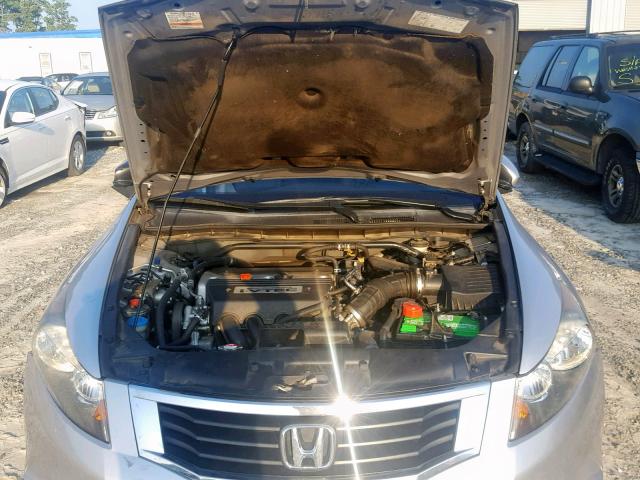 1HGCP26898A075479 - 2008 HONDA ACCORD EXL SILVER photo 7