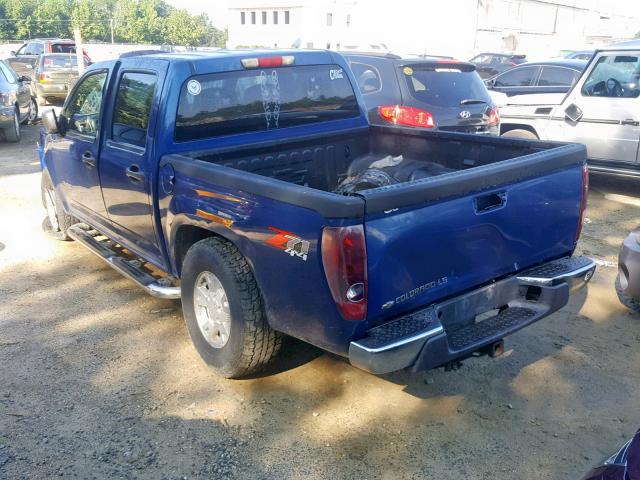 1GCDT136858230215 - 2005 CHEVROLET COLORADO BLUE photo 3