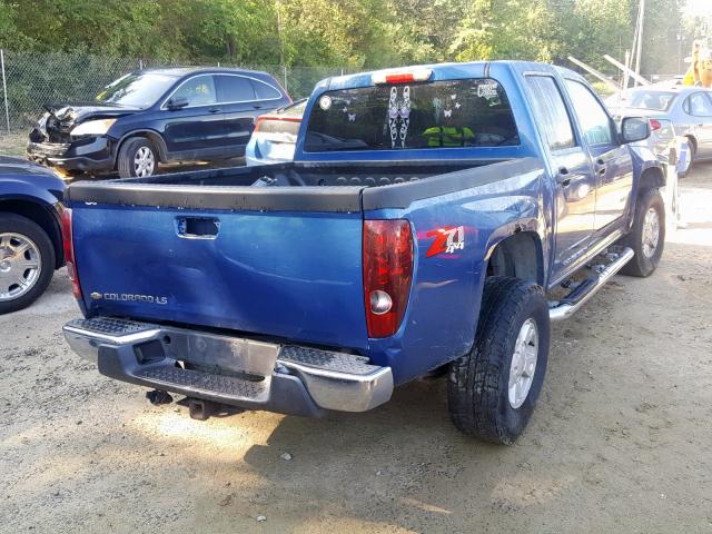 1GCDT136858230215 - 2005 CHEVROLET COLORADO BLUE photo 4