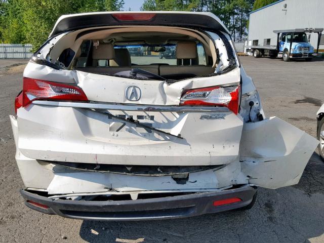 5J8TB3H57EL007284 - 2014 ACURA RDX TECHNO WHITE photo 9