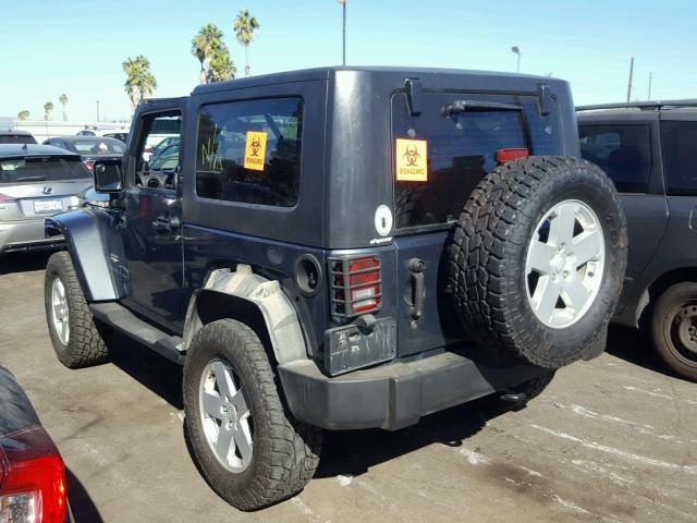 1J4FA54127L180818 - 2007 JEEP WRANGLER S BLUE photo 3