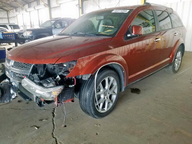 3C4PDDDG0DT600656 - 2013 DODGE JOURNEY CR ORANGE photo 2