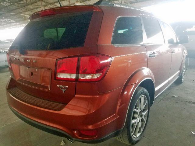 3C4PDDDG0DT600656 - 2013 DODGE JOURNEY CR ORANGE photo 4