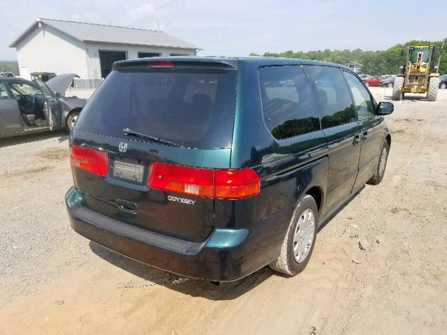 2HKRL1857YH504631 - 2000 HONDA ODYSSEY LX GREEN photo 4