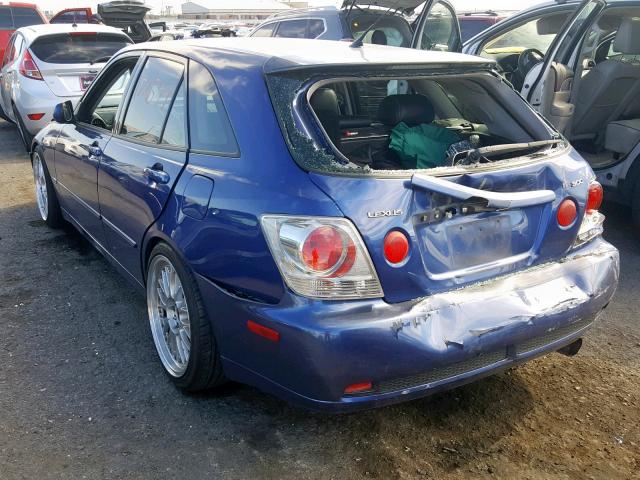 JTHED192720040162 - 2002 LEXUS IS 300 SPO BLUE photo 3