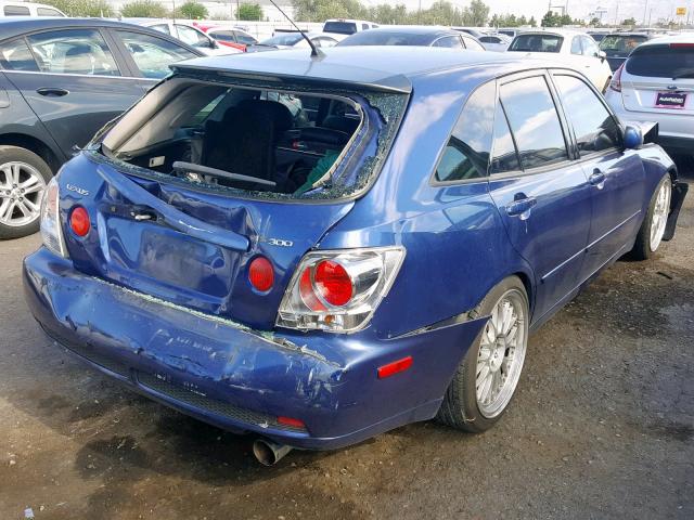 JTHED192720040162 - 2002 LEXUS IS 300 SPO BLUE photo 4