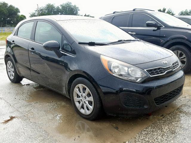 KNADN5A37D6312602 - 2013 KIA RIO EX BLACK photo 1