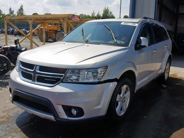 3D4PH1FG8BT550492 - 2011 DODGE JOURNEY MA SILVER photo 2