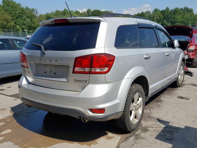 3D4PH1FG8BT550492 - 2011 DODGE JOURNEY MA SILVER photo 4