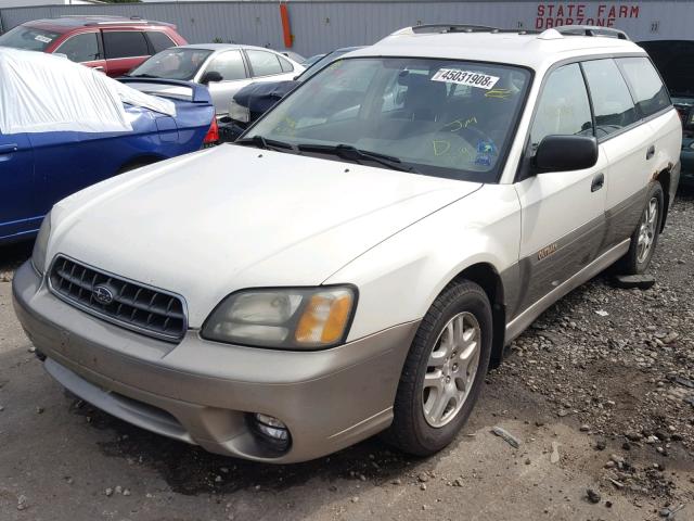 4S3BH675937629046 - 2003 SUBARU LEGACY OUT WHITE photo 2