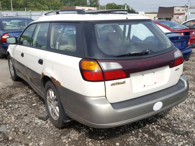 4S3BH675937629046 - 2003 SUBARU LEGACY OUT WHITE photo 3