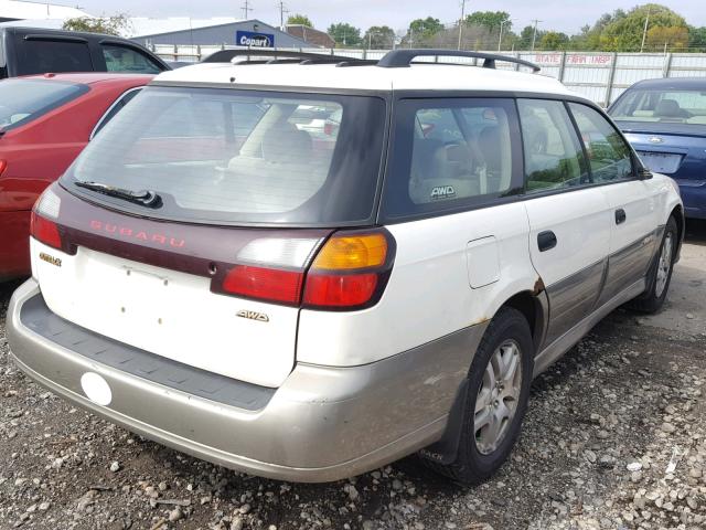 4S3BH675937629046 - 2003 SUBARU LEGACY OUT WHITE photo 4