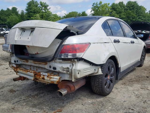 1HGCP368X8A025972 - 2008 HONDA ACCORD EXL WHITE photo 4